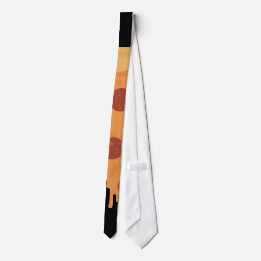 Pizza-Scheibe Krawatte (Rückseite)