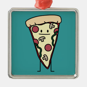 Pizza-Scheibe Ornament Aus Metall