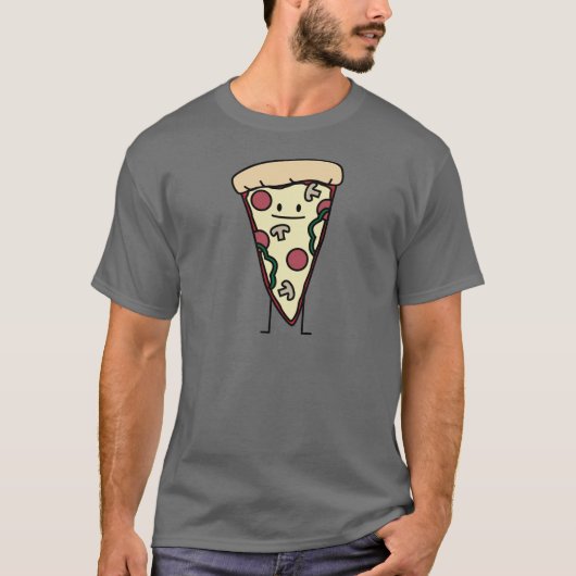 Pizza-Scheibe T-Shirt (Vorderseite)