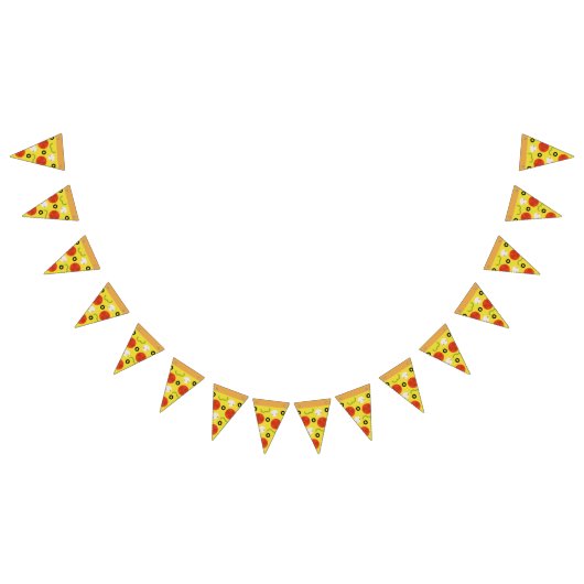 Pizza-Scheibe Wimpelkette (Alle)