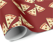 Pizza Scheiben Design Geschenkpapier (Rolleneckpunkt)