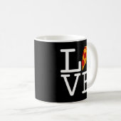 Pizza-Scheiben-Liebe Kaffeetasse (VorderseiteRechts)