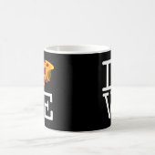 Pizza-Scheiben-Liebe Kaffeetasse (Mittel)