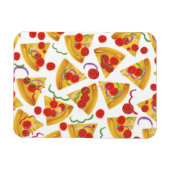 Pizza-Scheiben-Muster Magnet (Horizontal)