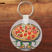 Pizza Schlüsselanhänger (Vorderseite)