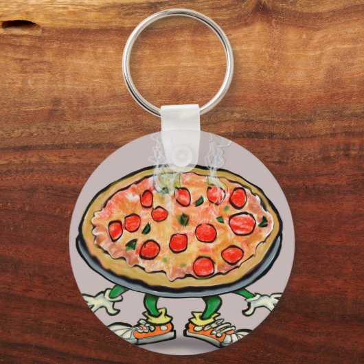 Pizza Schlüsselanhänger (Vorderseite)