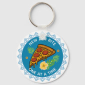 Pizza Schlüsselanhänger (Rückseite)