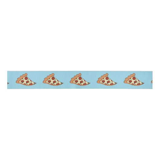 Pizza schneidet Band Ripsband (Vorderseite)