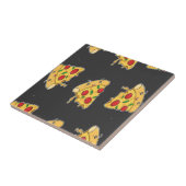 Pizza schneidet das Muster des Essens Fliese (Seite)