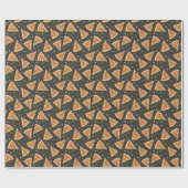 Pizza schneidet Hintergrund Geschenkpapier (Flach)