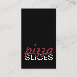 Pizza schneidet Lochkarte Treuekarte