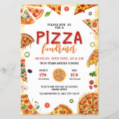 Pizza School Fundraiser, Pizza Dinner Fundraiser Flyer (Vorne)