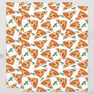 Pizza-Schrappbuch-Papier