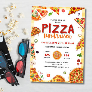 Pizza-Schul-Fundraising-Veranstaltung, Pizza-Abend Einladung