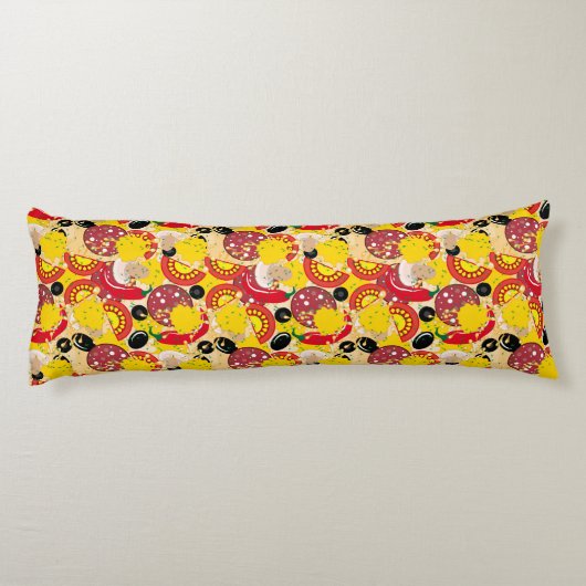 Pizza Seitenschläferkissen (Rückseite)