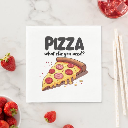 Pizza Serviette (Beispiel)