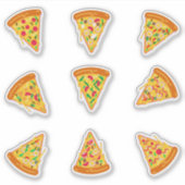 Pizza Set Pack: Köstliche Einkäufe & Bundles Aufkleber (Vorderseite)