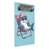 Pizza shark Mini Clipboard Klemmbrett (Schrägansicht)