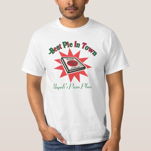 Pizza-Shirt - kundenspezifisches T-Shirt (Vorderseite)