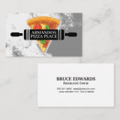 Pizza Shop Logo | Restaurant Visitenkarte (Vorne/Hinten)