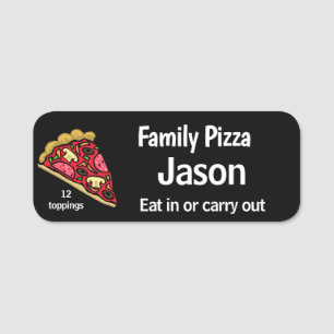 Pizza Shop Mitarbeiter Magnetic Back Name Tag Namensschild