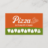 Pizza Shop Pasta Restaurant Loyalty Punch Treuekarte (Vorderseite)