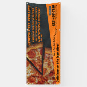 Pizza Shop Pepperoni Käse Werbung anpassen Banner (Vertikal)