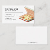 Pizza Shop | Pizza Box Visitenkarte (Vorne/Hinten)
