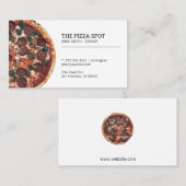 Pizza Shop Visitenkarte (Vorne/Hinten)