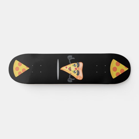 PIZZA SKATEBOARDS SCHWARZE SKATEBOARD DECK (Horizontal)