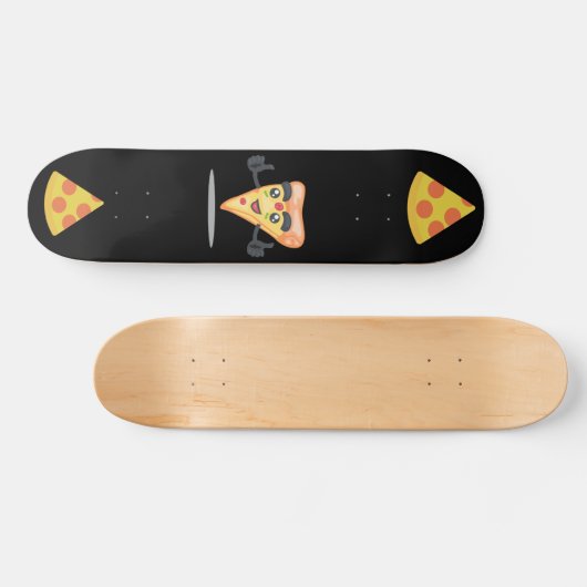 PIZZA SKATEBOARDS SCHWARZE SKATEBOARD DECK (Horizontal)