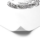 Pizza Sketch Poster (Ecke)