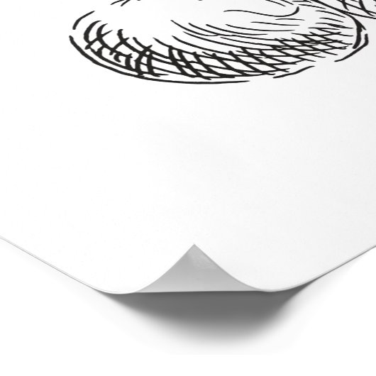 Pizza Sketch Poster (Ecke)