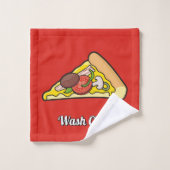 Pizza Slice Badhandtuch Set (Waschlappen)