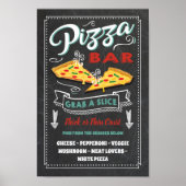 Pizza Slice Bar Party Signing Poster (Vorne)