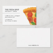 Pizza Slice Business Card Visitenkarte (Vorne/Hinten)