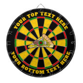 Pizza Slice Dartboard mit benutzerdefiniertem Text Dartscheibe (vorne)