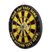 Pizza Slice Dartboard mit benutzerdefiniertem Text Dartscheibe (Vorderseite rechts)