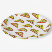 Pizza Slice Design Pappteller (Schrägansicht)