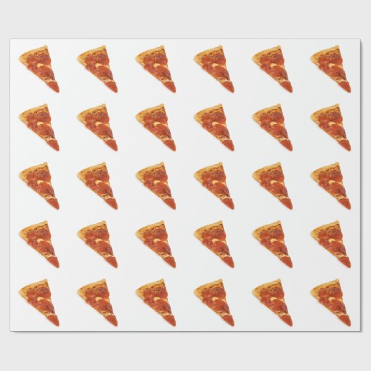 Pizza Slice - eine Pizzeria Geschenkpapier (Flach)