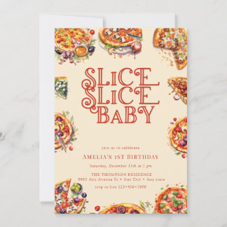Pizza | Slice | Einladungen zum 1.