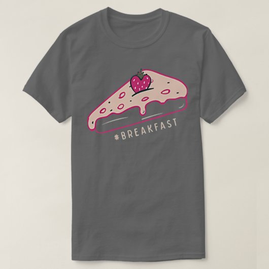 Pizza Slice Fast Food Liebe Shape Frucht T-Shirt (Design vorne)