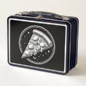 Pizza Slice Fun Metall Brotdose (Vorderseite)