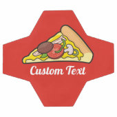 Pizza Slice Fußball (Flach)