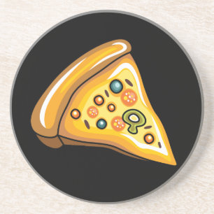 Pizza Slice Getränkeuntersetzer