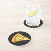 Pizza Slice Getränkeuntersetzer (Seite)