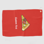 Pizza Slice Golfhandtuch (Horizontal)