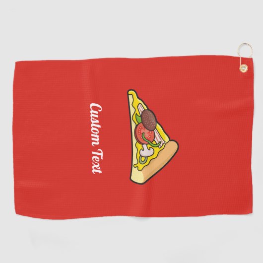Pizza Slice Golfhandtuch (Horizontal)