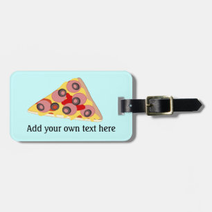 Pizza Slice-Grafik anpassen Gepäckanhänger