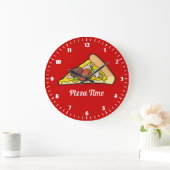 Pizza Slice Große Wanduhr (Zuhause)